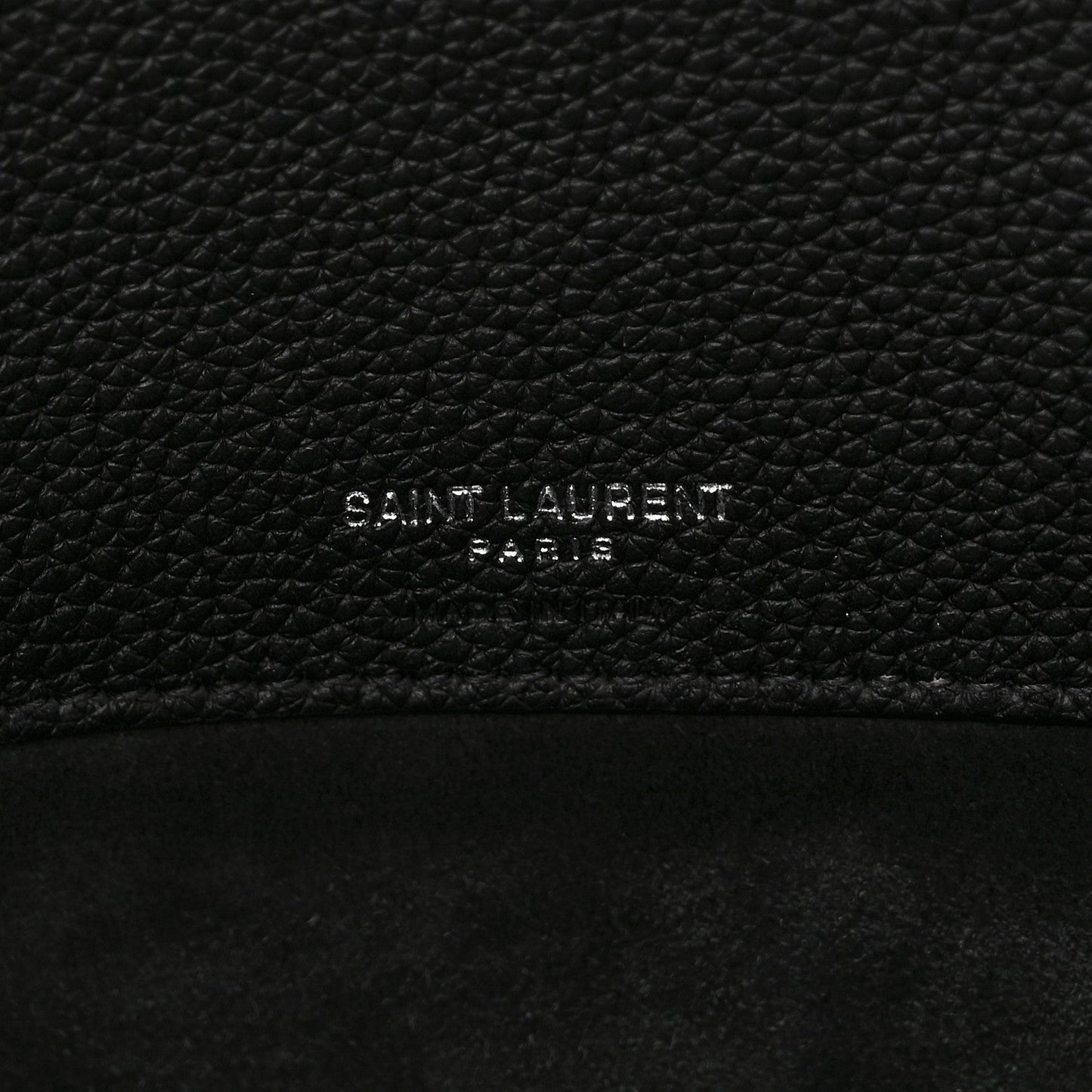 Grained Calfskin Large Souple Sac De Jour Black