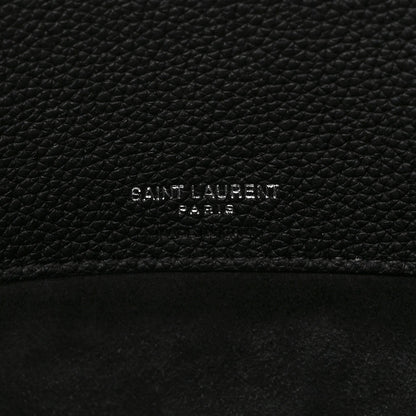 Grained Calfskin Large Souple Sac De Jour Black