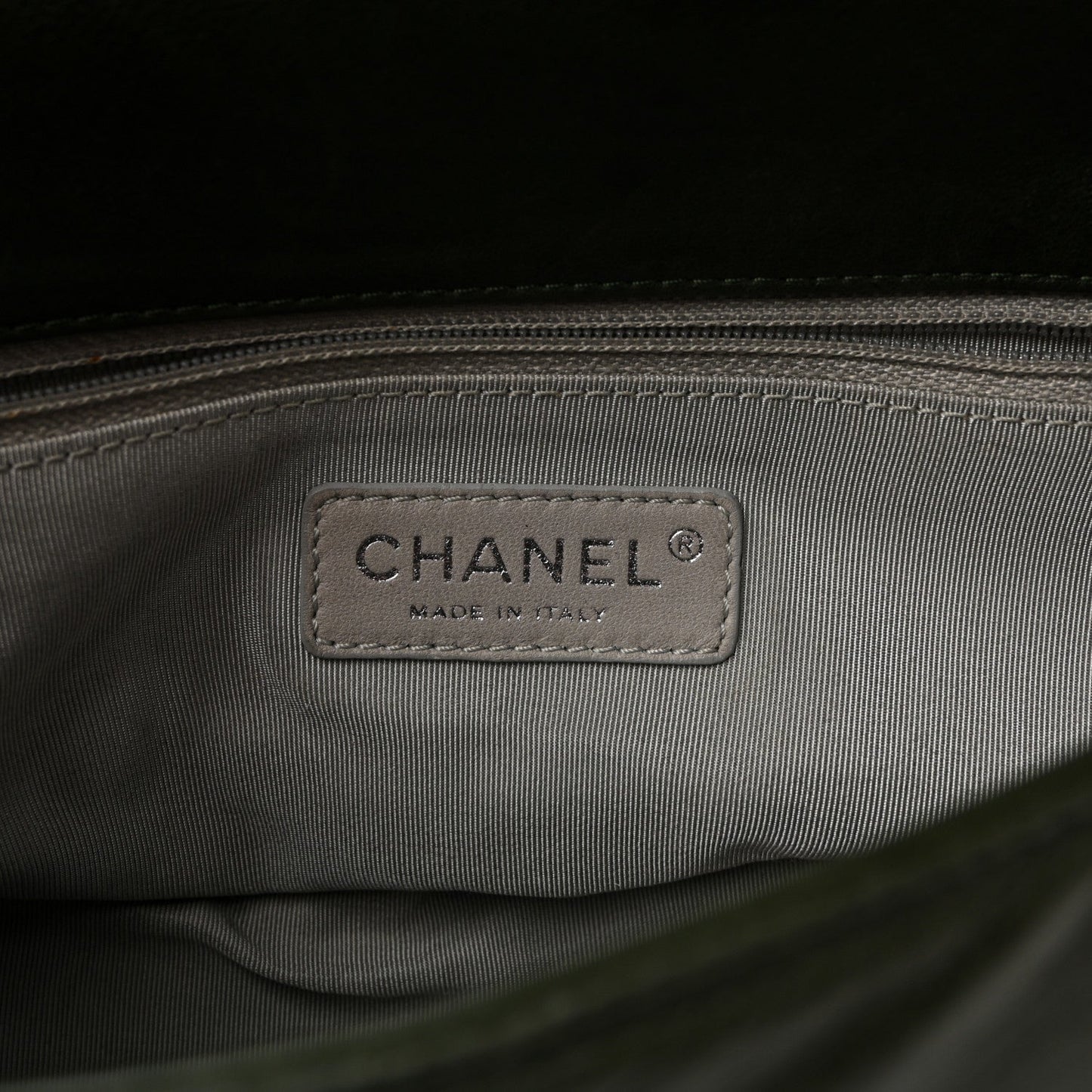 Calfskin Medium On the Bund Flap Dark Khaki