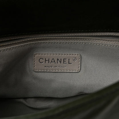 Calfskin Medium On the Bund Flap Dark Khaki