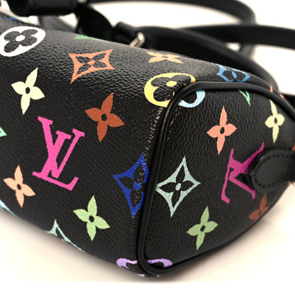 LV X TM Monogram Multicolor Nano Speedy Black