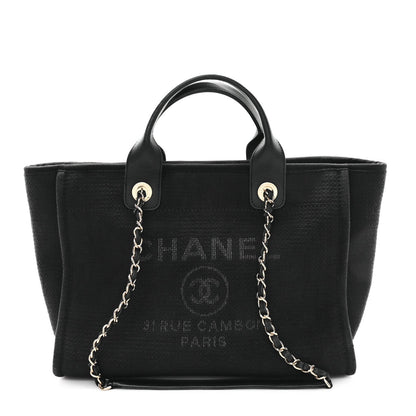 Mixed Fibers Small Deauville Tote Black