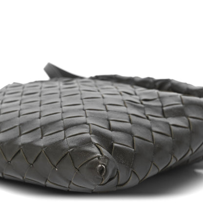 Calfskin Intrecciato Mini Hop Kaki