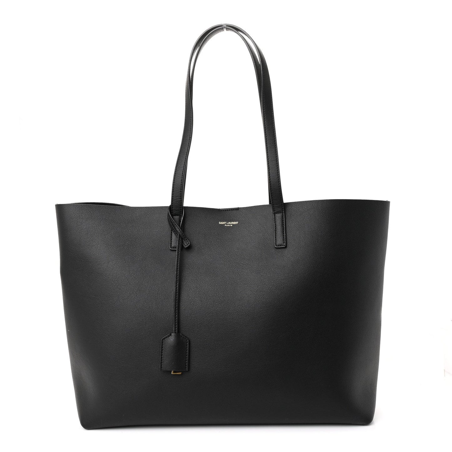 Calfskin Large Shopping Tote Black