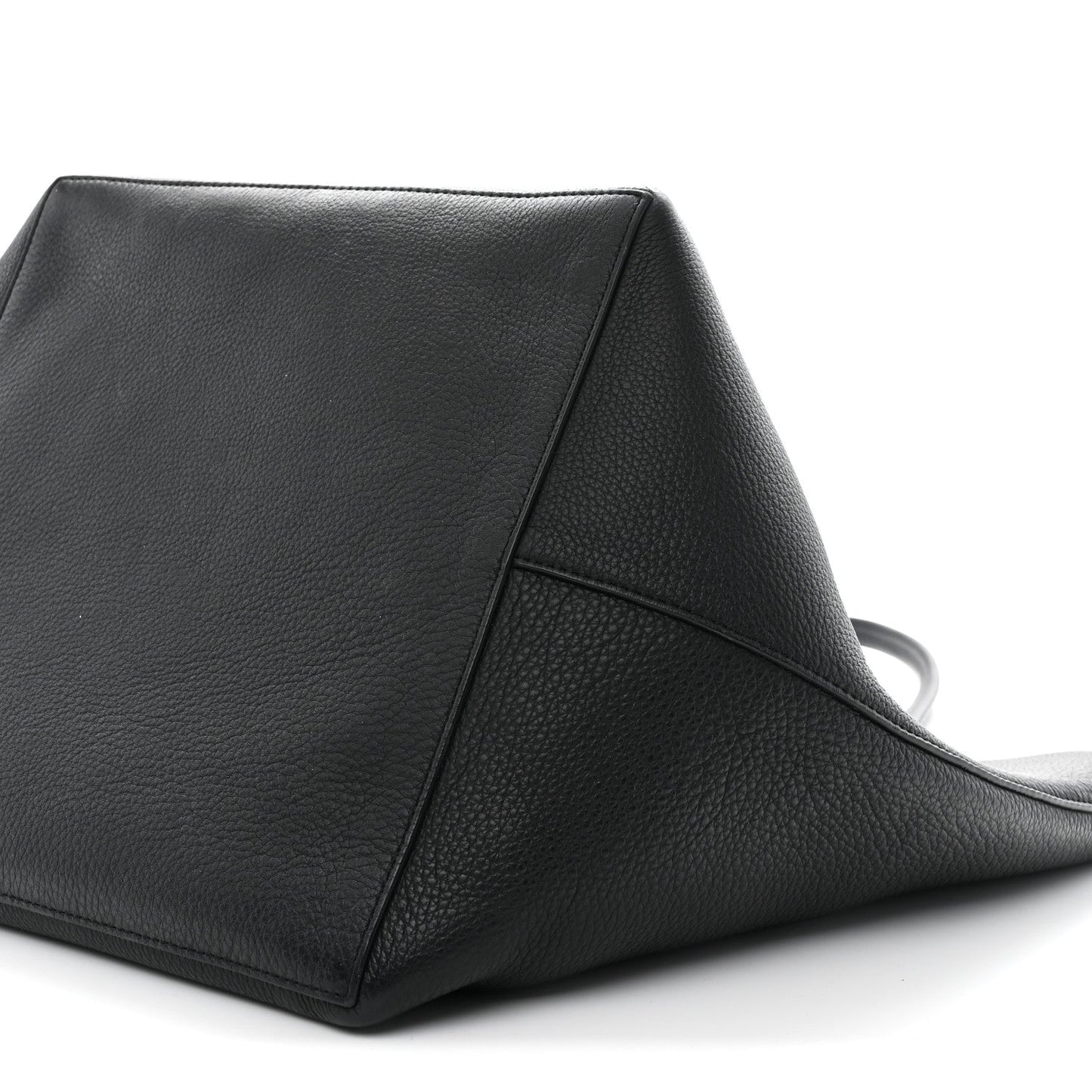 Grained Calfskin Park Tote Three Black