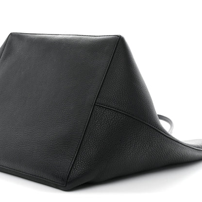 Grained Calfskin Park Tote Three Black