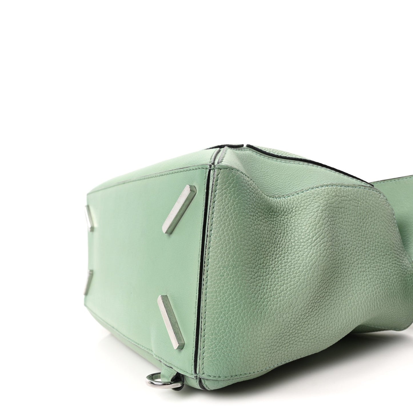 Calfskin Medium Gingham Puzzle Bag Lime
