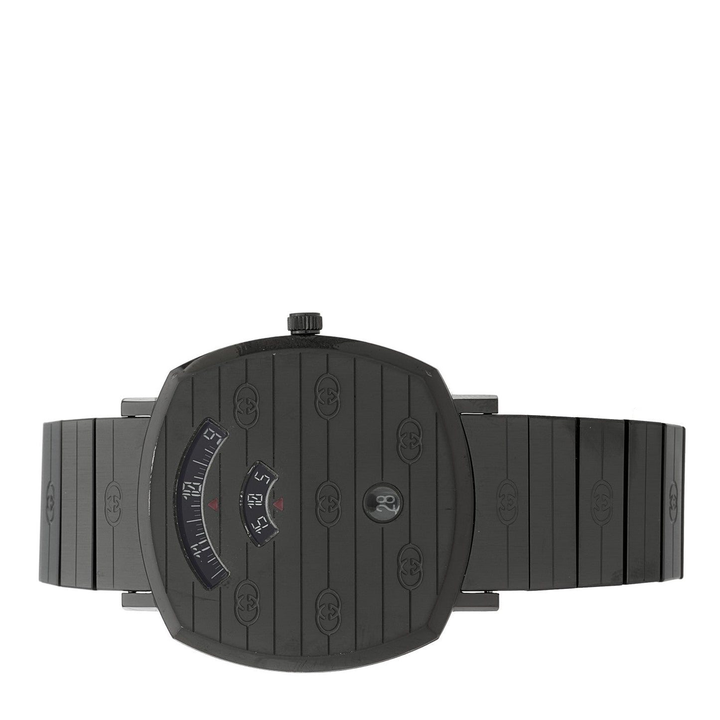 PVD Stainless Steel 38mm Grip Quartz Watch Black