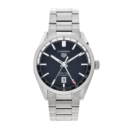 Stainless Steel 41mm Carrera GMT Automatic Watch Blue WBN201A