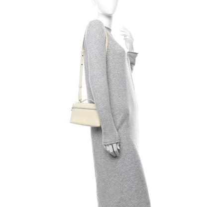 Grained Calfskin L19 Extra Pocket Pouch Whisper White