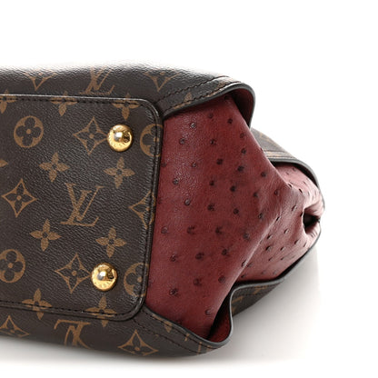 Monogram Python Ostrich Gaia Bordeaux