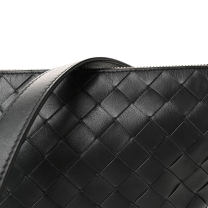 Calfskin Intrecciato Small Virgule Ardoise