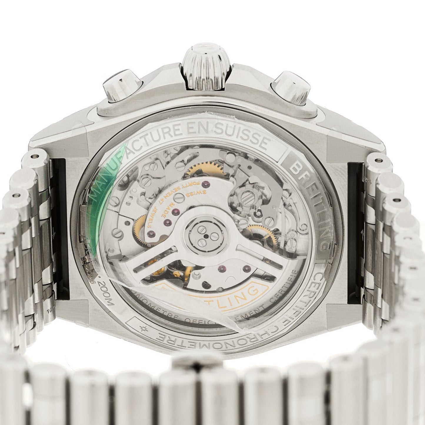 Stainless Steel 42mm Bentley Edition Chronomat Automatic Watch Green AB0134