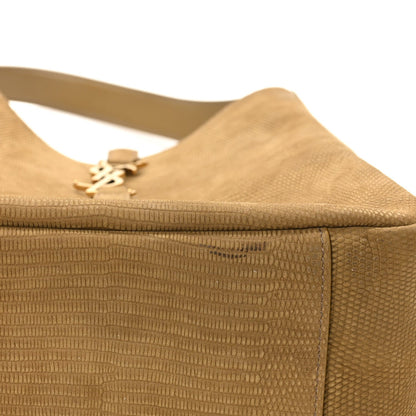 Suede Lizard Embossed Small Le 5 A 7 Soft Hobo Dark Pistachio