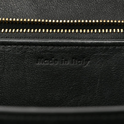 Box Calfskin Medium Classic Box Flap Bag Black