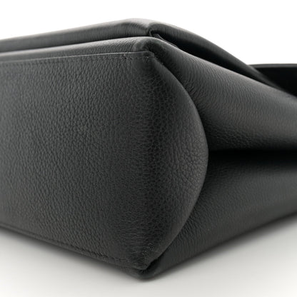 Soft Calfskin My Lockme Top Handle Black