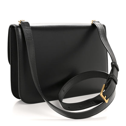 Smooth Calfskin Carre Satchel Black