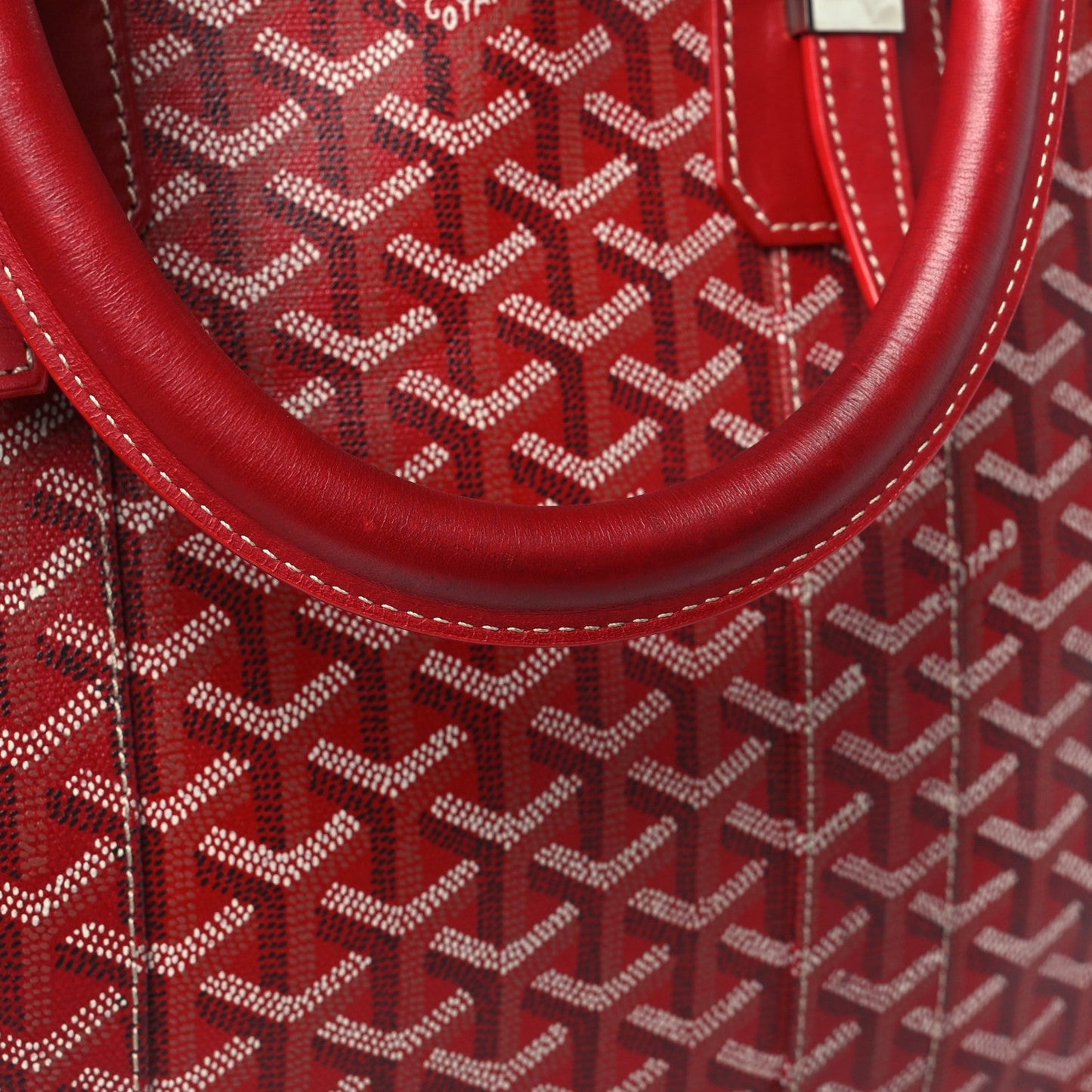 Goyardine Ambassade MM Briefcase Red