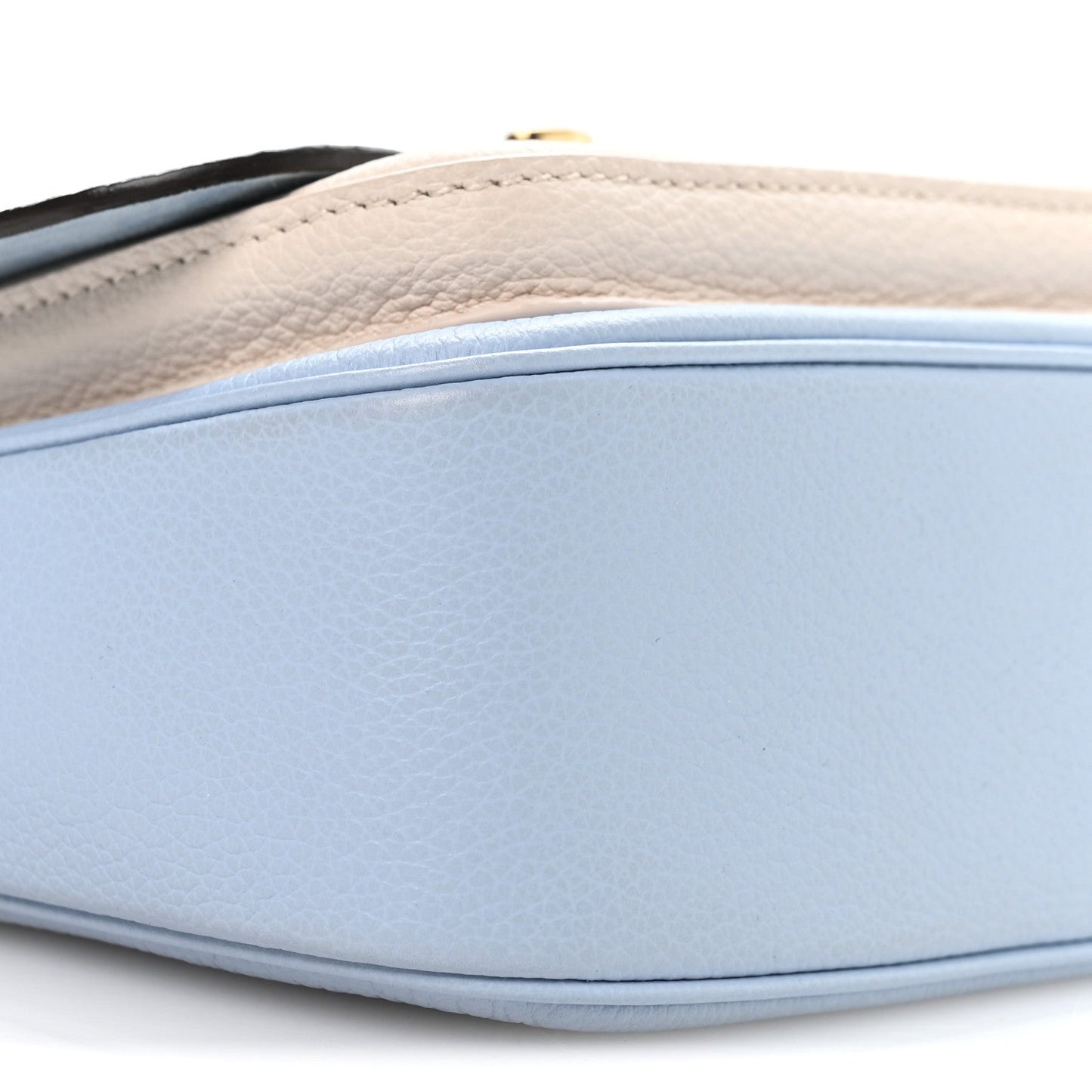 Grained Calfskin Lockme Tender Bleu Nuage