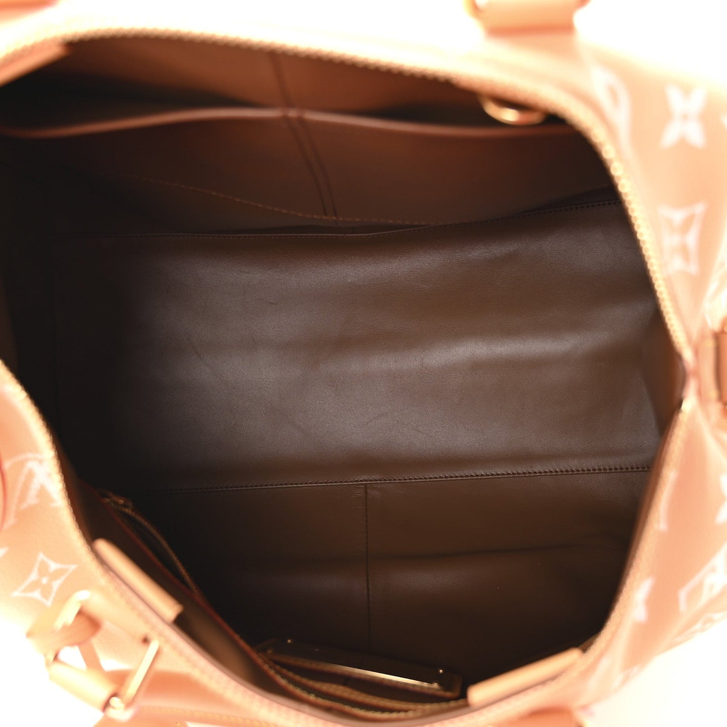 Calfskin Monogram Speedy P9 Bandouliere 40 Summer Peach