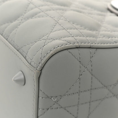 Ultra Matte Calfskin Cannage Medium Lady Dior Grey Stone