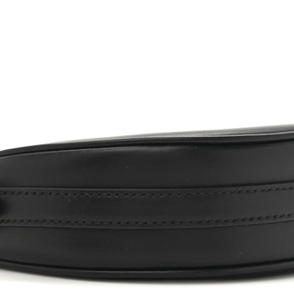 Soft Calfskin Arque Shoulder Bag Black