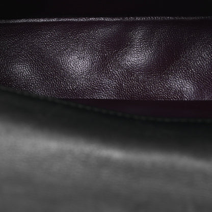 Calfskin Quilted Rock The Corner Flap Black