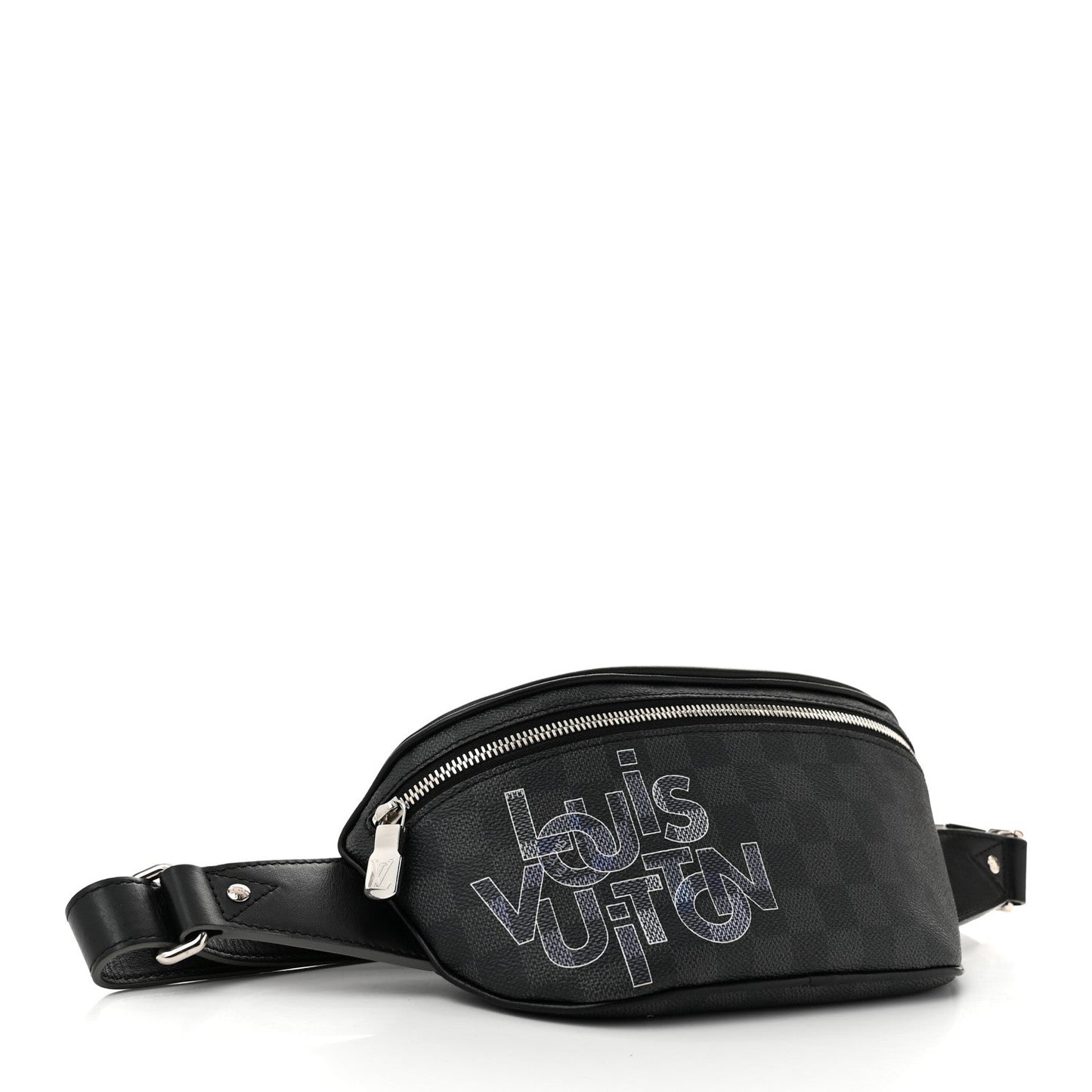 Damier Graphite Logo Campus BumBag Grey