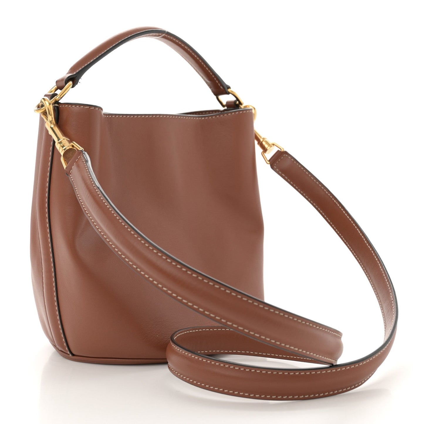 Smooth Calfskin Teen Bucket 16 Tan