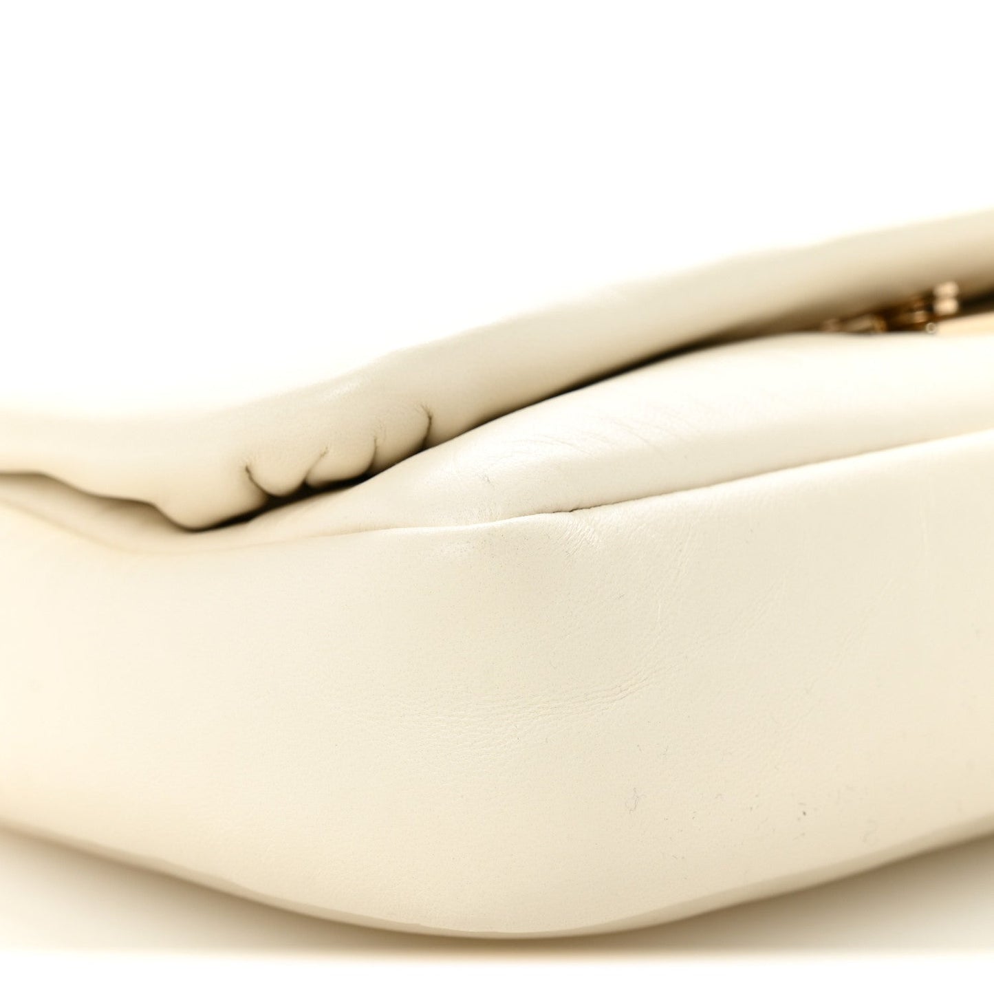 Lambskin Mini GG Milano Top Handle Shoulder Bag White