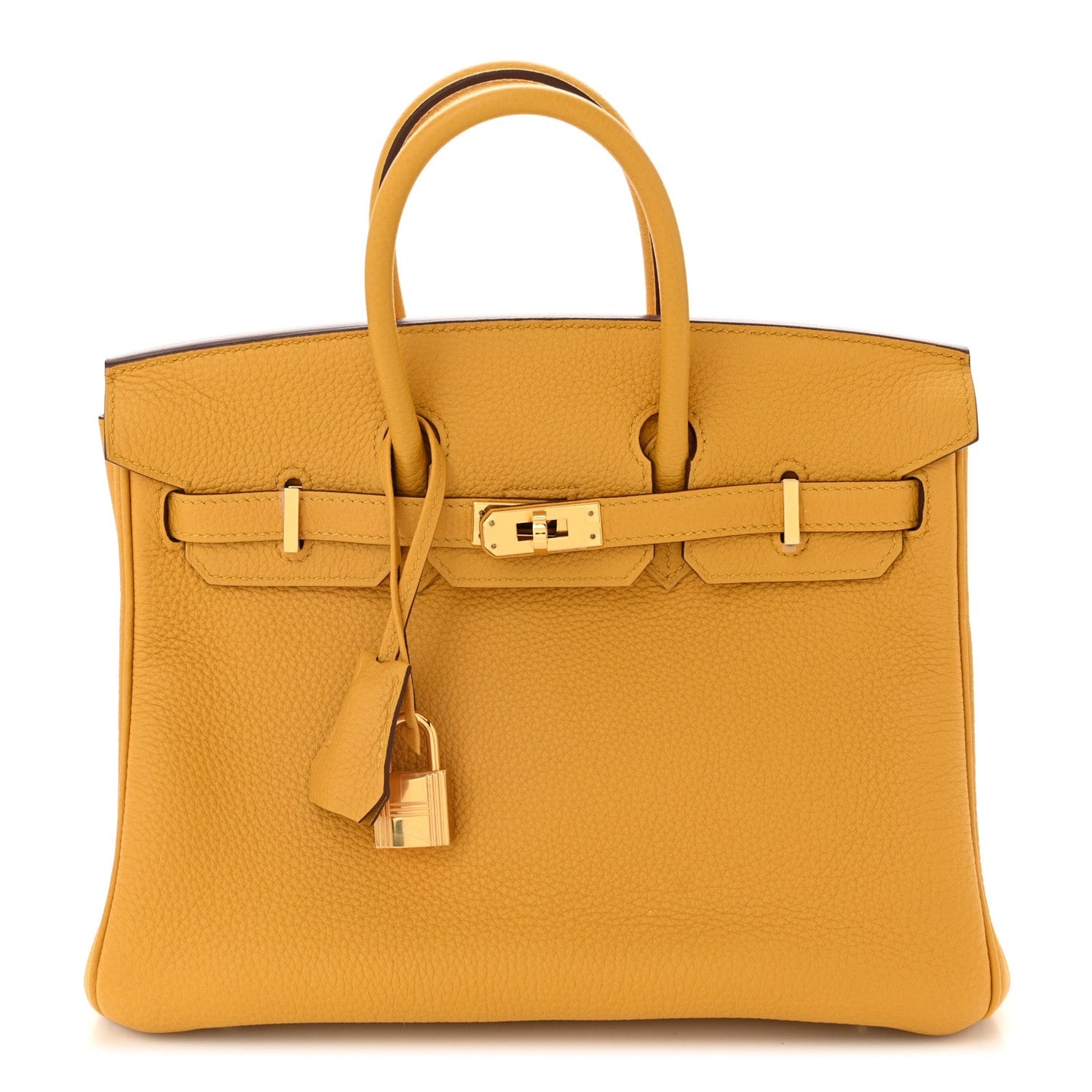 Togo Birkin 25 Jaune Ambre