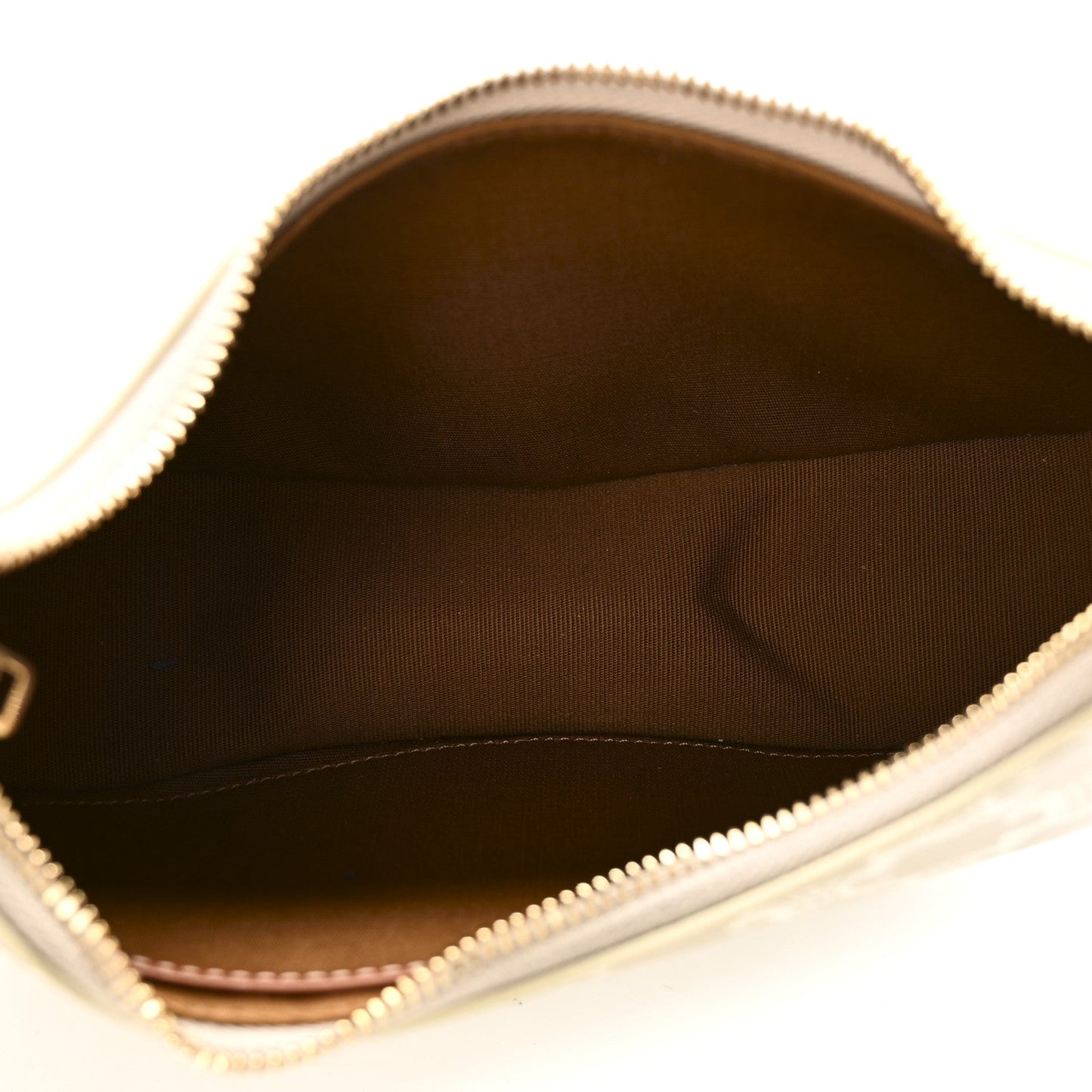Canvas Calfskin Ava Triomphe Shoulder Bag Grege