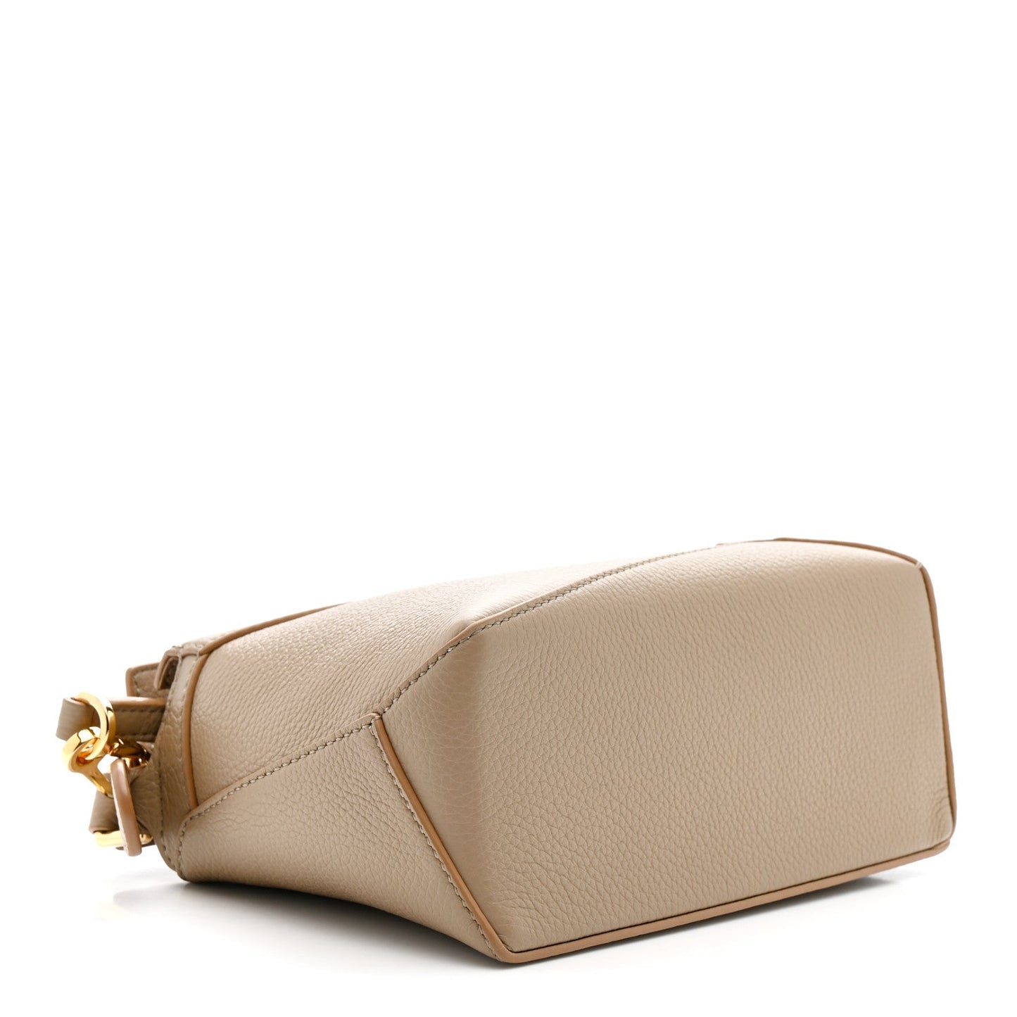 Calfskin Mini Puzzle Edge Bag Sand