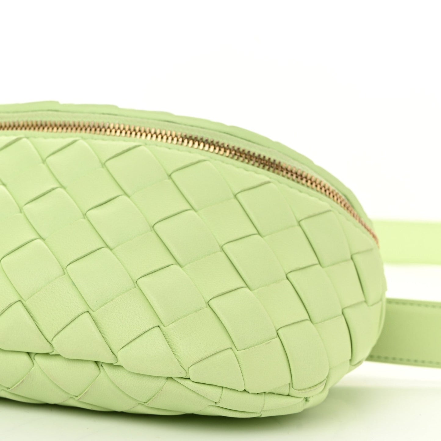 Nappa Intrecciato Belt Bag Fennel