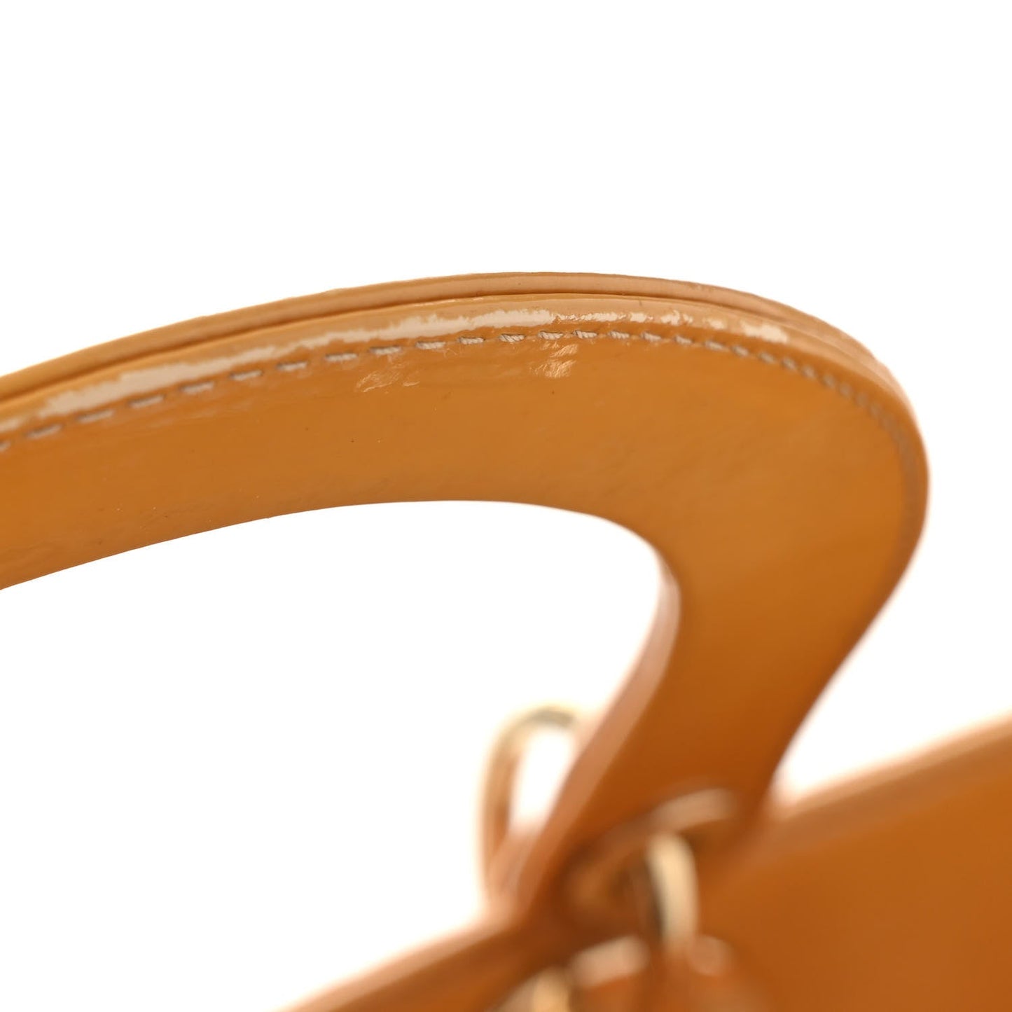 Patent Cannage Large Lady Dior Yellow