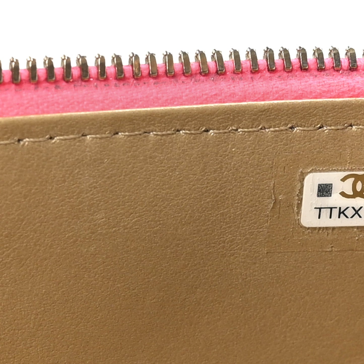 Patent Quilted Pearl Crush Small Vanity Case With Chain Neon Pink