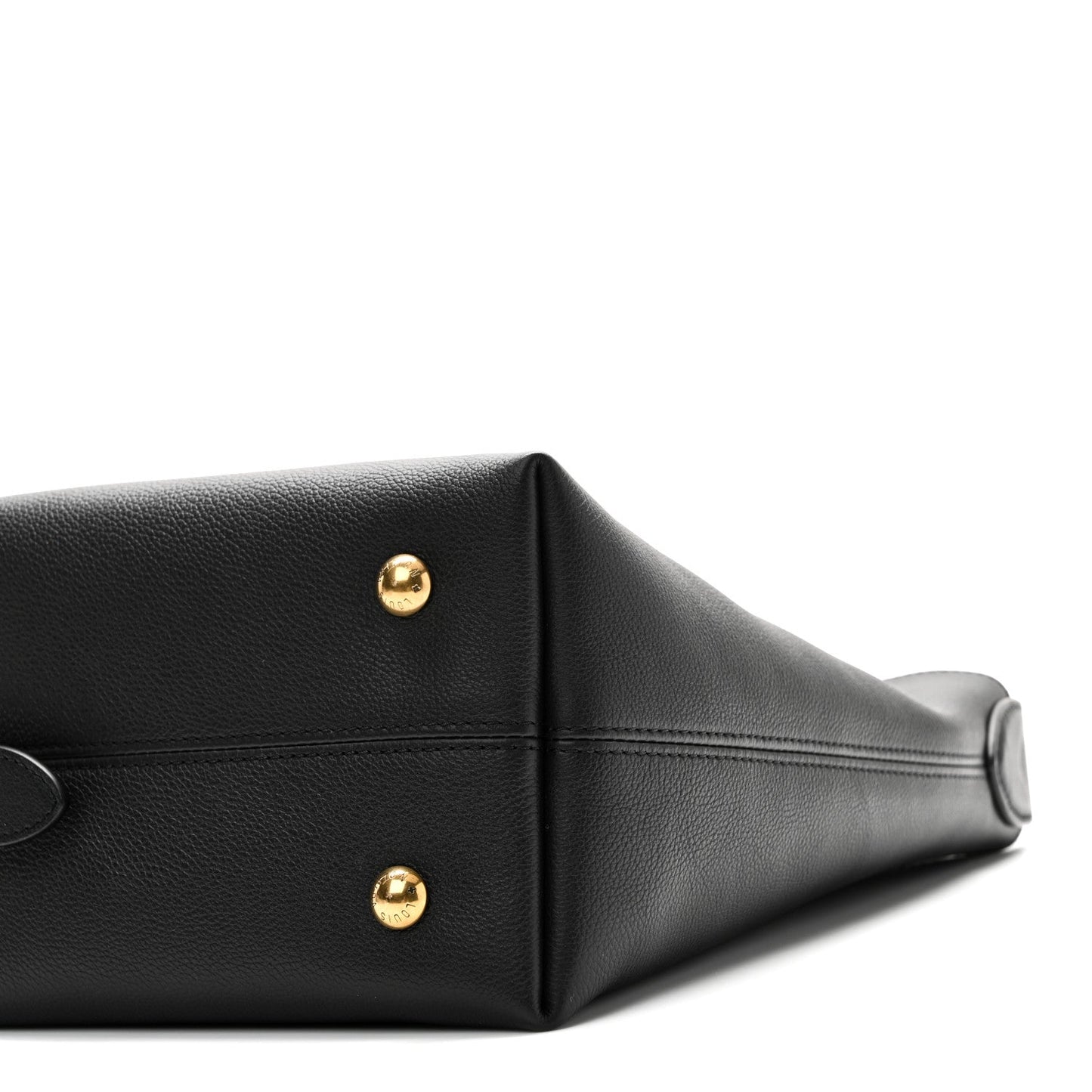Grained Calfskin Low Key Hobo PM Black