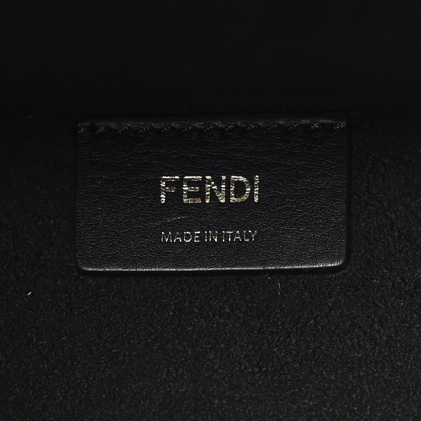 Vitello Plexiglass FF Embossed Medium Fendi Sunshine Shopper Tote Black