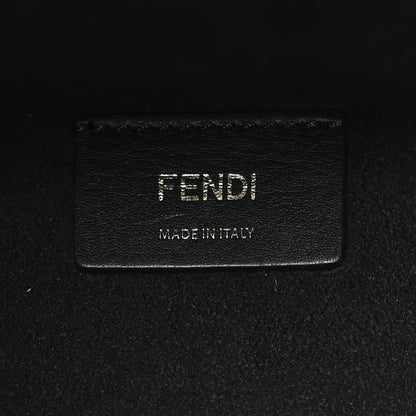 Vitello Plexiglass FF Embossed Medium Fendi Sunshine Shopper Tote Black