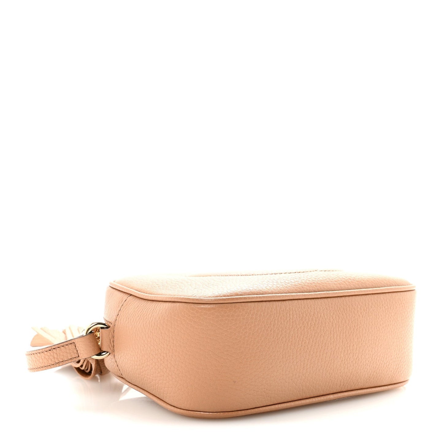 Pebbled Calfskin Small Soho Disco Bag Camelia