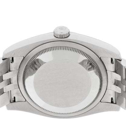 Stainless Steel 18K White Gold Diamond 36mm Oyster Perpetual Datejust Watch Silver 116234