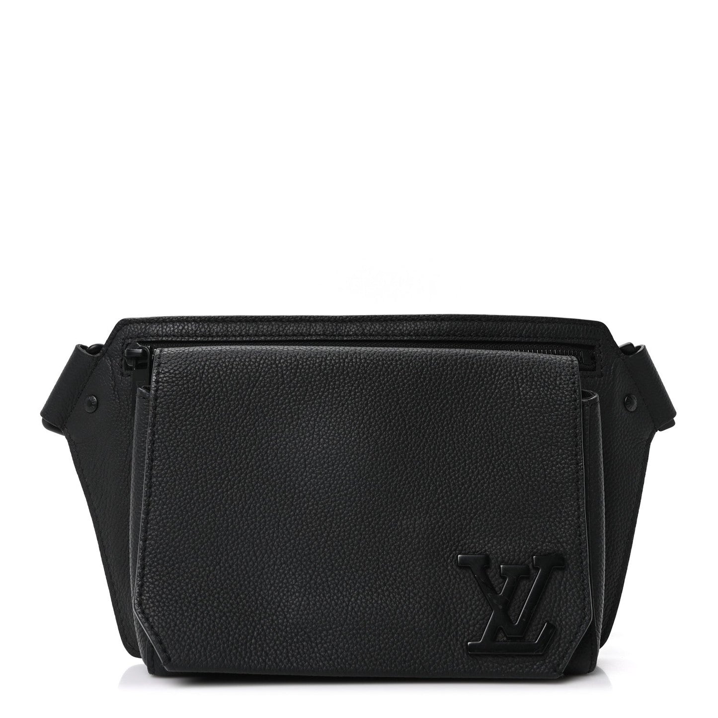 Grained Calfskin Aerogram Takeoff Sling Black