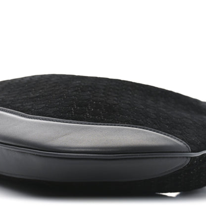 Suede Micro GG Calfskin B Medium Shoulder Bag Arabella Black
