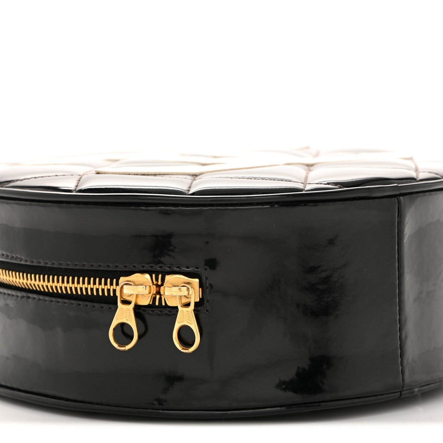 Patent CC Round Vanity Case Black