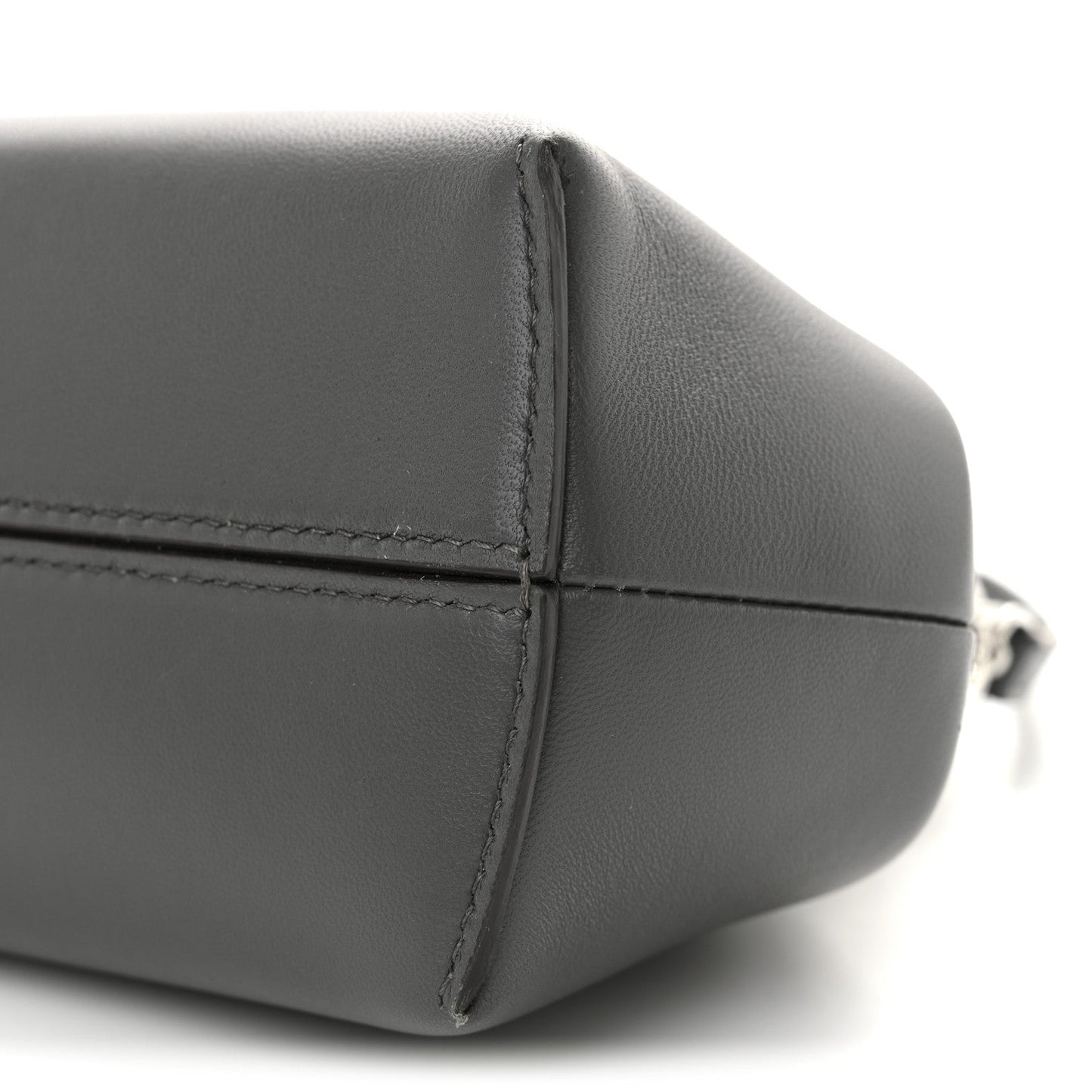 Shiny Nappa Snakeskin Small Fendi First Anthracite Asfalto