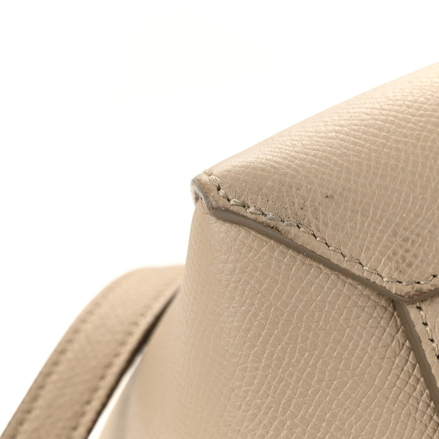 Grained Calfskin Micro Belt Bag Light Taupe