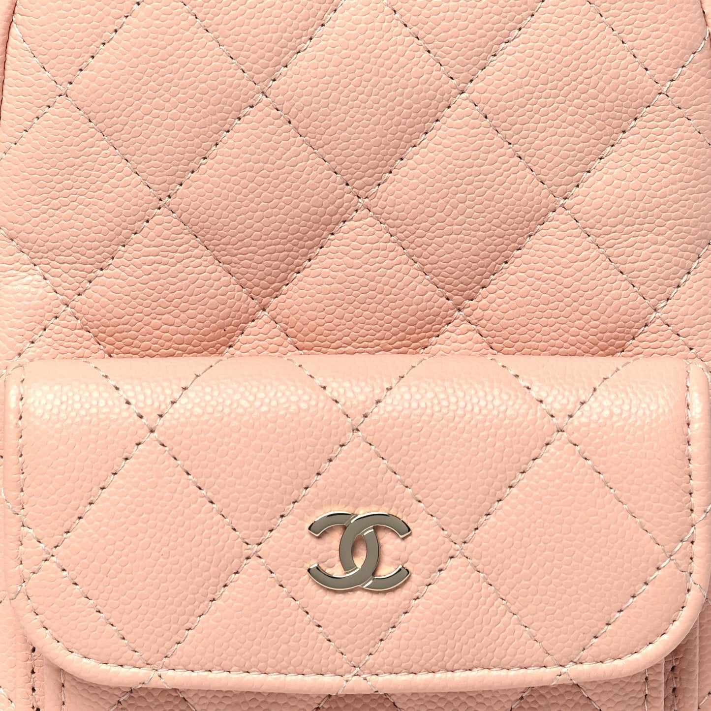 Caviar Quilted CC Mini Classic Backpack Light Pink