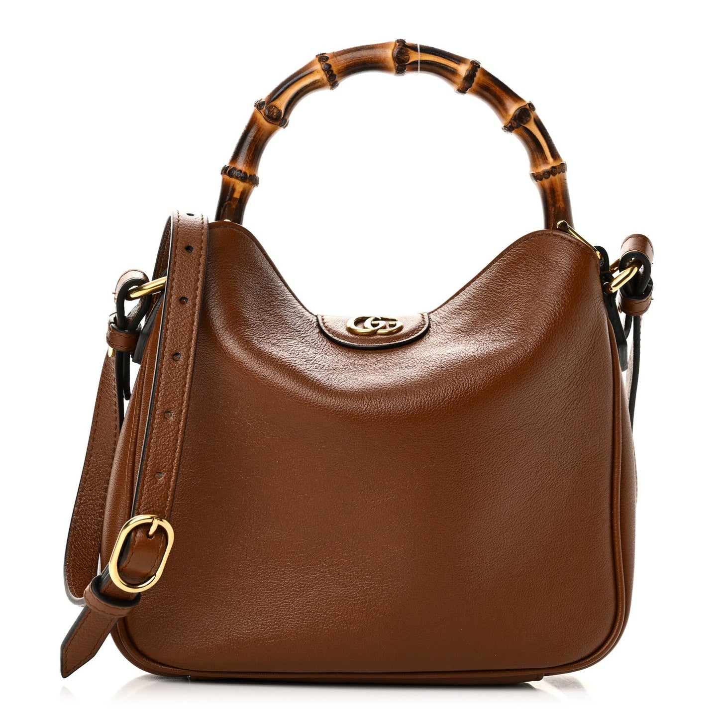 Softy Wonka Textured Dollar Calfskin Small Diana Shoulder Bag Cuir