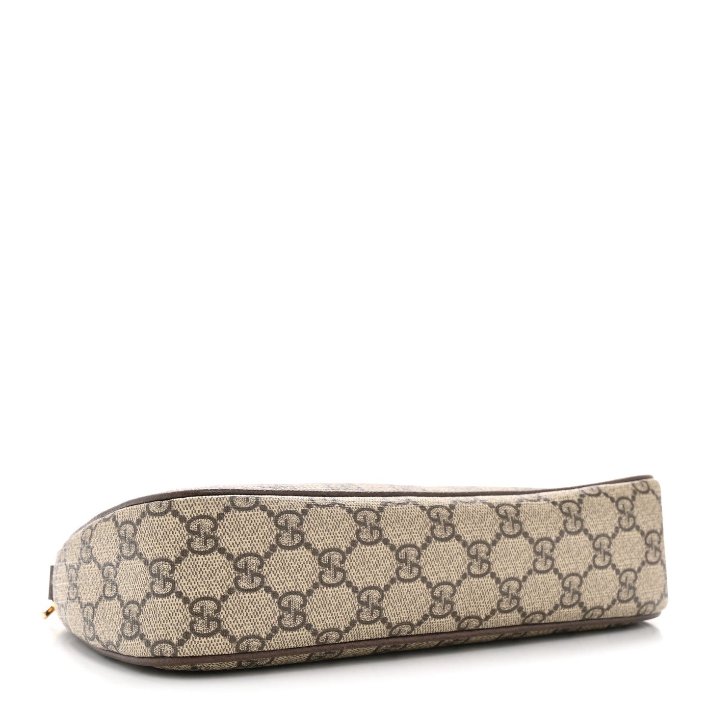 GG Supreme Monogram Textured Dollar Calfskin Web Small Ophidia GG Handbag Beige Ebony New Acero