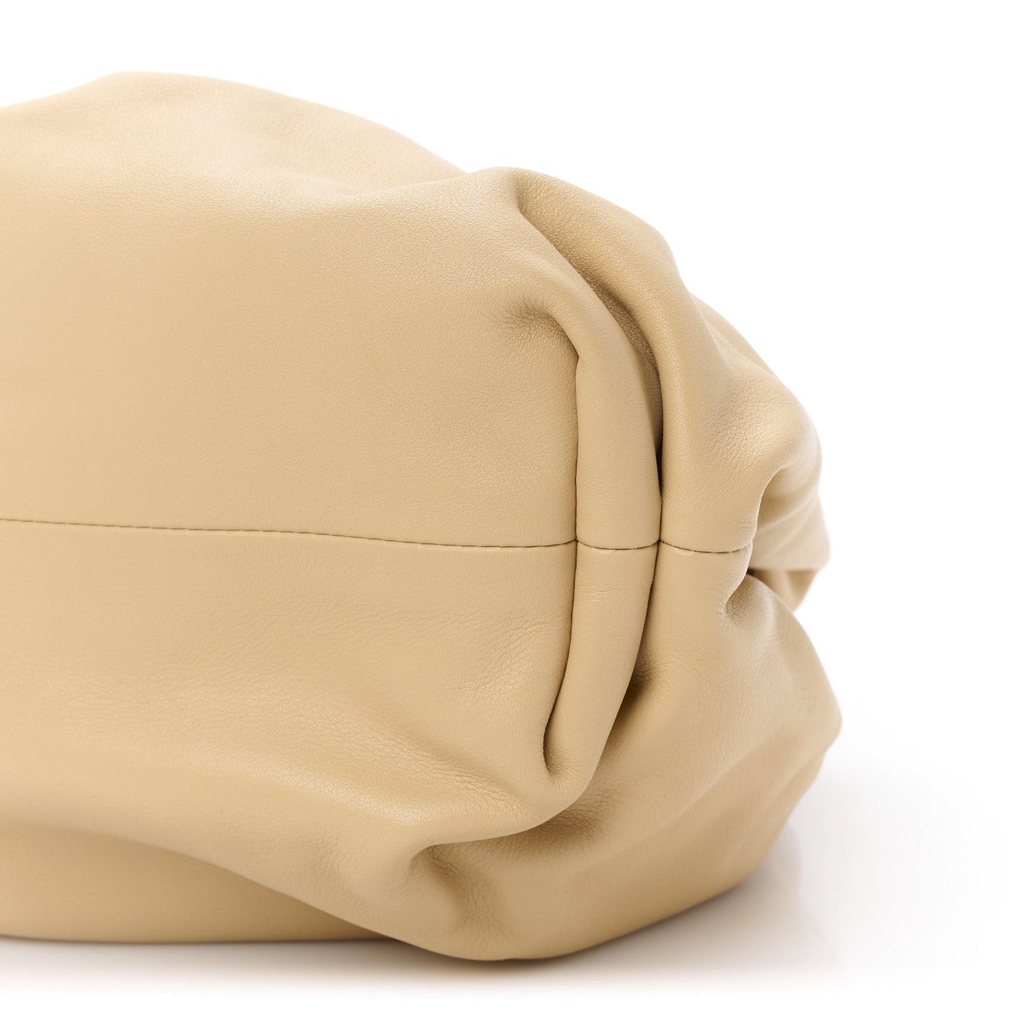 Smooth Butter Calf The Pouch Oversized Clutch Almond